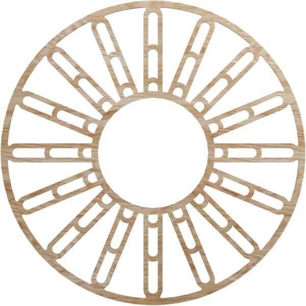 Ekena Millwork Hale Wood Fretwork Pierced Ceiling Medallion, Red Oak, 36"OD x 13 1/8"ID x 1/4"T CMWP36X36X0250HHRO - main